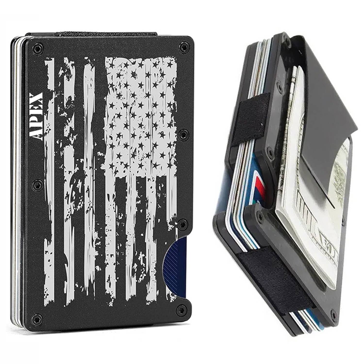 The American Gift Company (TAGCO) - Venta al por mayor Tarjetero - Hombre - Tarjeta de crédito delgada minimalista resistente a los arañazos con bloqueo RFID19