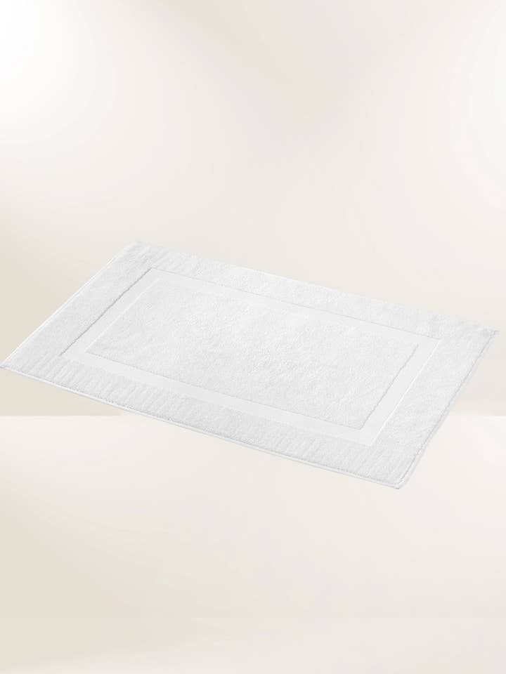 Sunset White Bath Mat Classic (Single) for wholesale by Globaltex Fine Linens