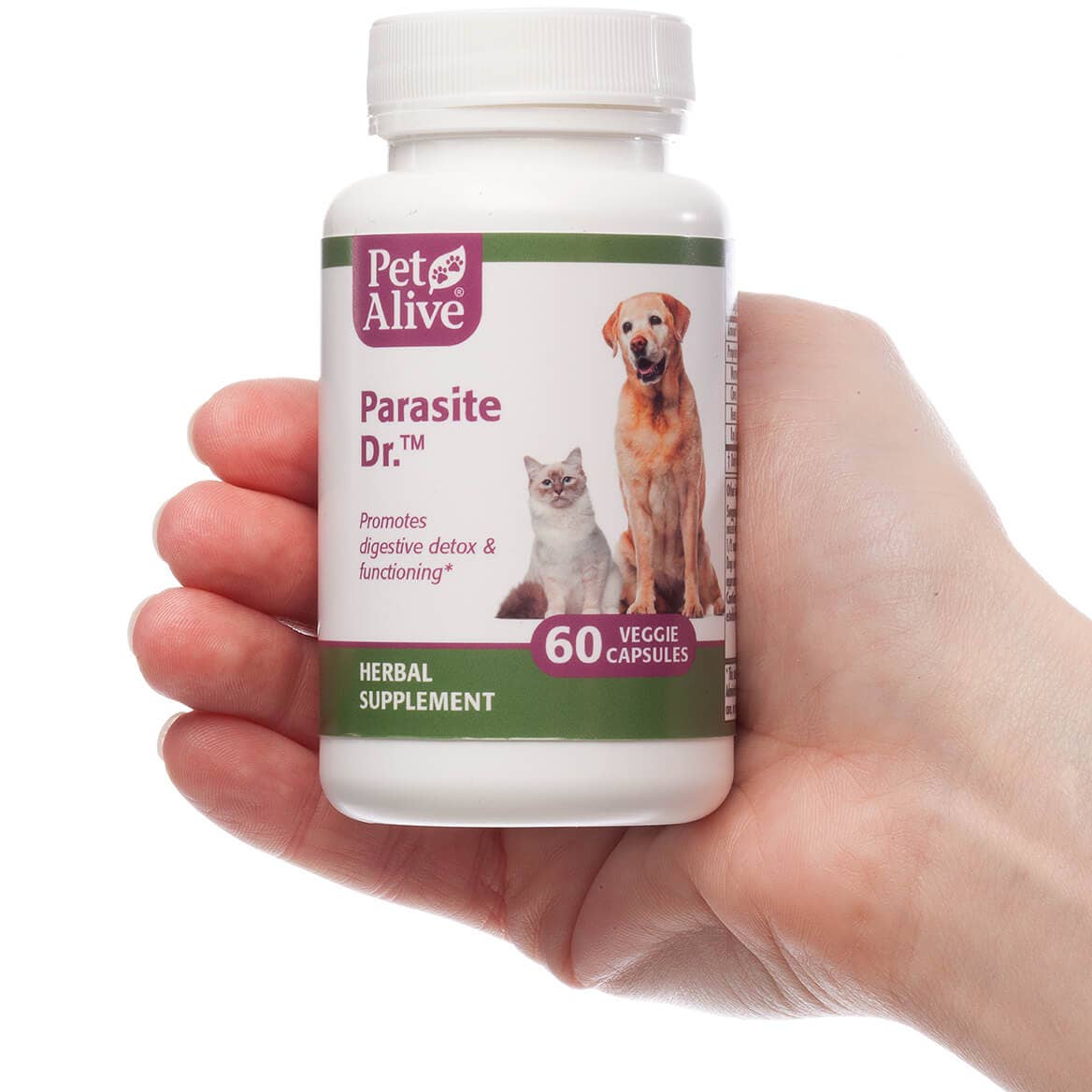 Pet Alive - Wholesale Pet Supplement - Cat/Dog - PetAlive® Parasite Dr.™ Veggie Cap1