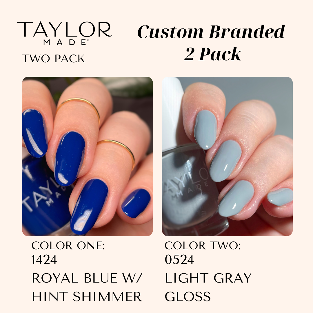 Taylor Made Polish – wholesale Nail polish – Custom Nail Polish: 2 Pack Long-wearing + Vegan + Non-toxic80