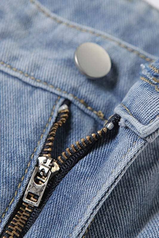 Fashion Combination – wholesale Pants – Women's – heart cutout ripped denim jeans6