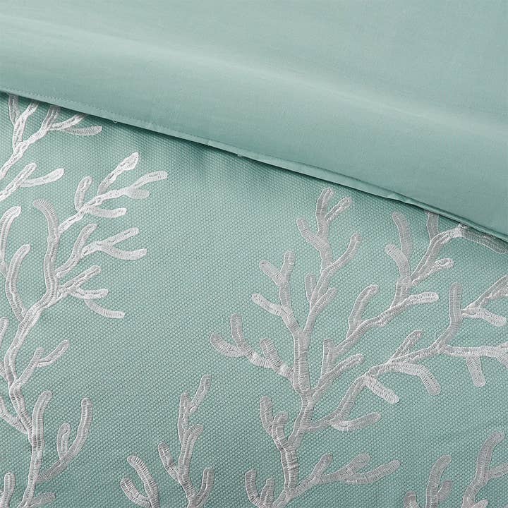 Olliix - Wholesale Bedding Set - Coastal Coral Seaside Comforter/Duvet Cover Set, Blue