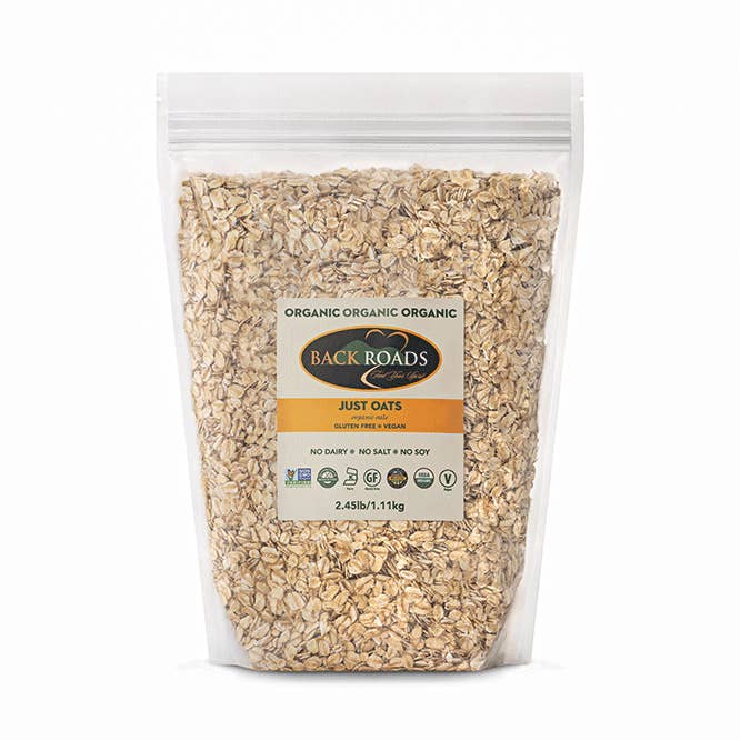 Just Oats - Certified Gluten-Free Organic Oats for wholesale by Back Roads Granola