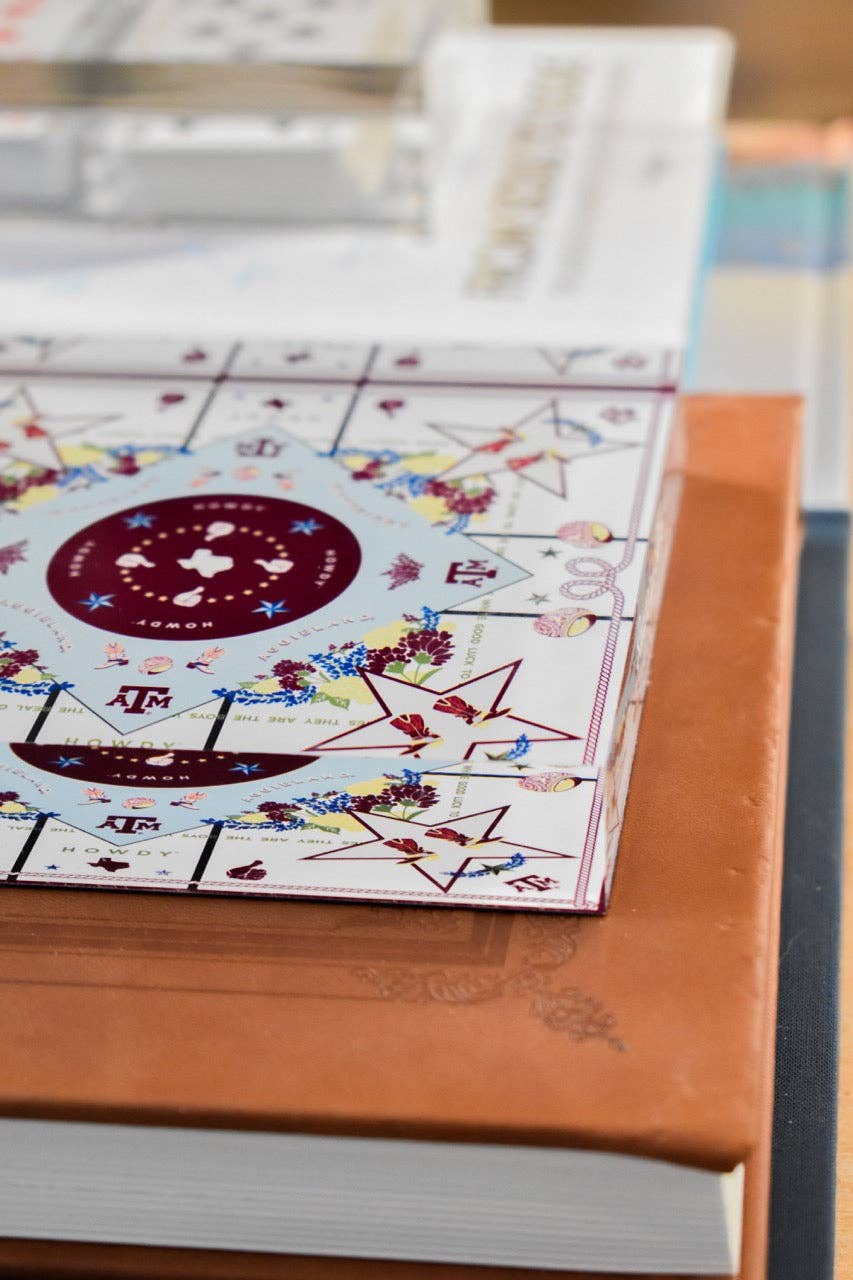 Saturday Silks - Wholesale Decorative Tabletop Object - Texas A&M Aggies Acrylic Block Art2