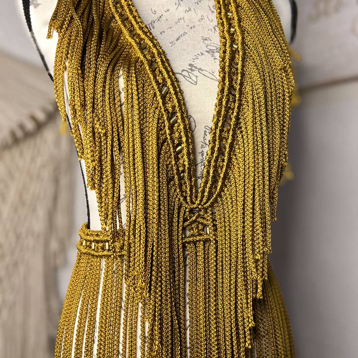 Entre Dos Tierras .Boutique - Wholesale Dress - Maternity - Bacalar Handmade Macrame Resort Dress-Beach & Vacation Wear21