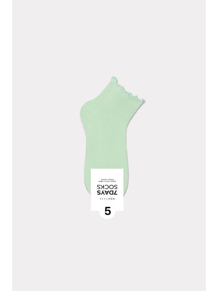 7DAYSSOCKS - Wholesale Socks - Women's - Women's Lace Band Middle Ankle Socks - Made in Korea4
