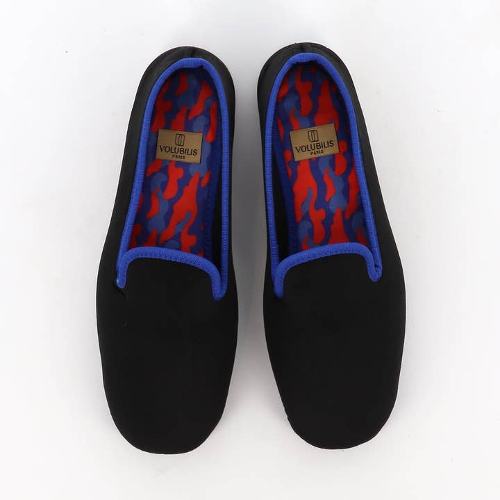 LEO Men's Shoes - Black Velvet for wholesale by VOLUBILIS PARIS
