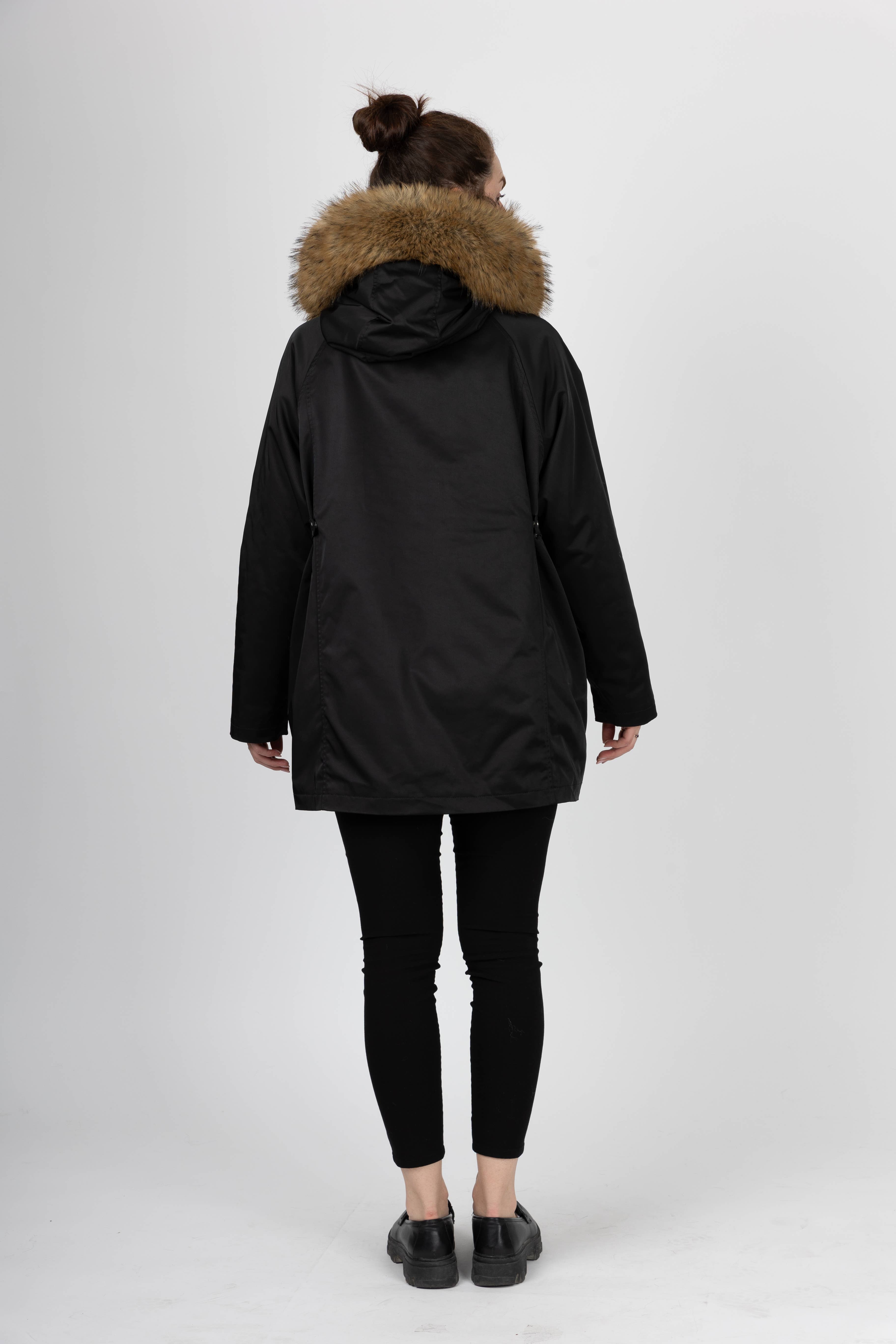 KZELL PARIS - Vendita all'ingrosso Parka - Donna - CAPPOTTO CON INTERNO E COLLO IN PELLICCIA SINTETICA8
