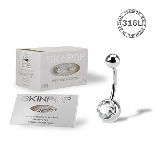 SKINPOP - Wholesale Nipple Ring - STERILE BANANA-NAVEL PIERCINGS FOR FIRST TIME2