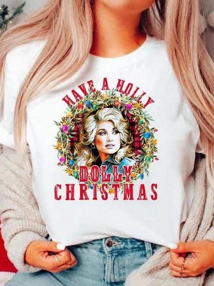 Dolly Parton Music Christmas Shirt, Have A Holly Dolly and other Purchase Wholesale dolly tee. Free Returns & Net 60 Terms on Faire trending on Faire.