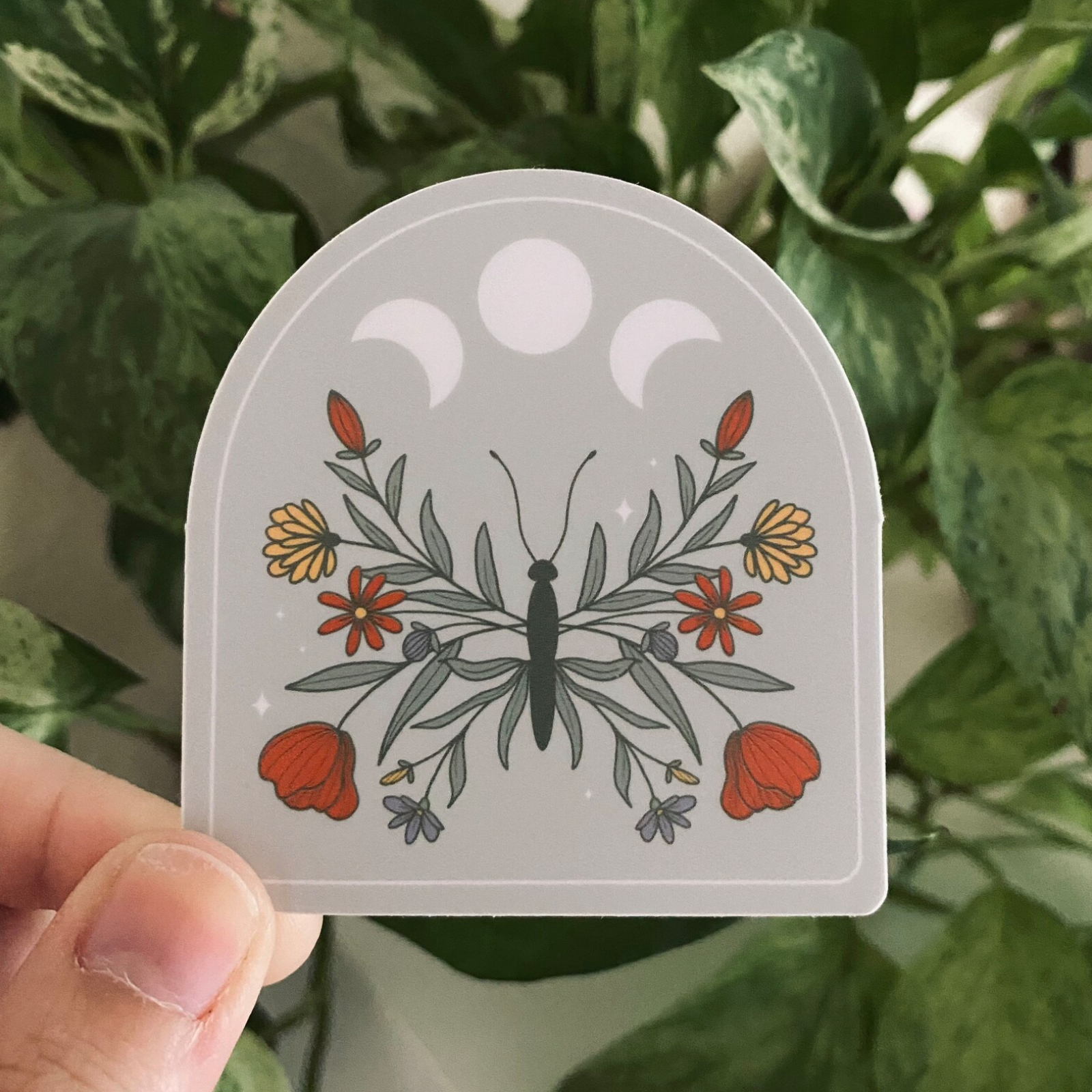 Casual Nomad Co. - Wholesale Sticker - Floral Butterfly Nature Sticker1