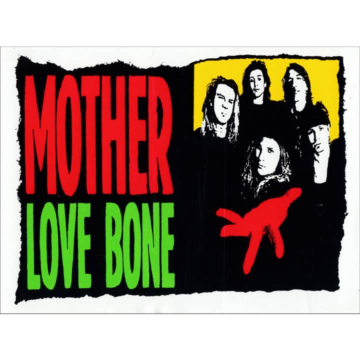 Sticker - Mother Love Bone - Group Shot - Vintage 1990s for wholesale by Square Deal Recordings & Supplies