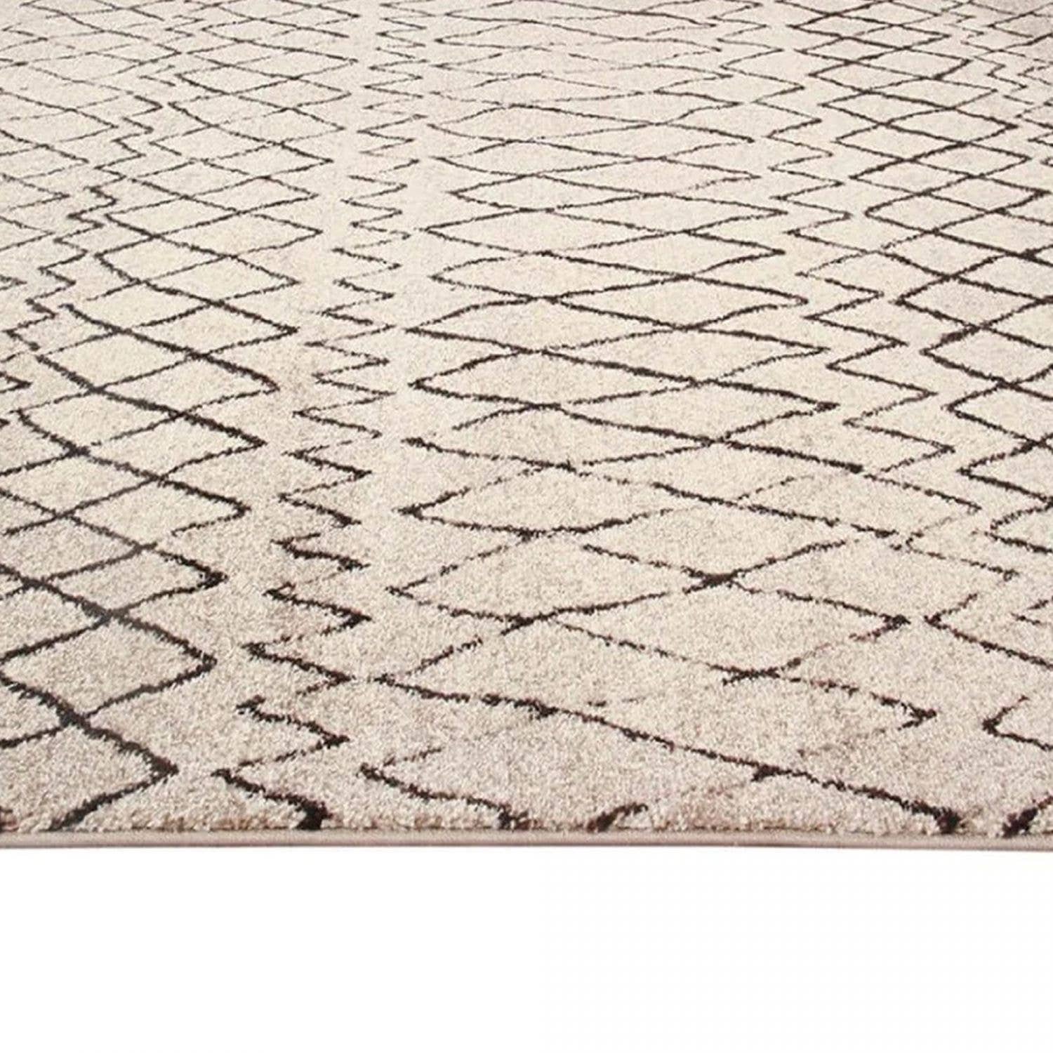 Beige Tapis berbère style MOROCCO TRIBAL Oeko tex en vente sur Faire3