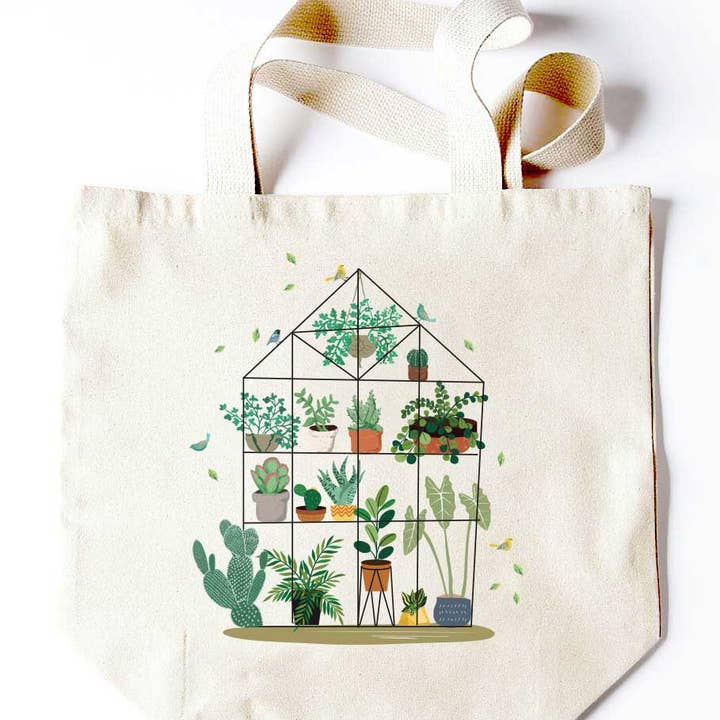 Plants in Greenhouse Tote for wholesale by Potluck Press
