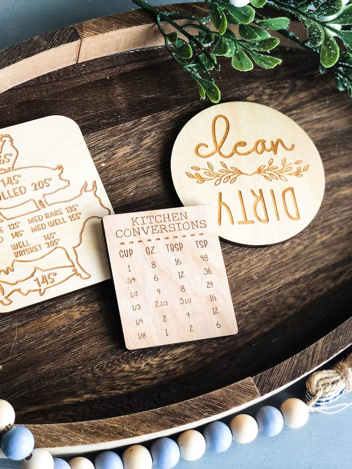 3pk kitchen magnets for wholesale by Eleanor Delilah