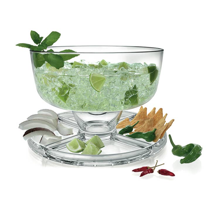 Transparent Colorless Pressed Glass Cake Stand with Dome – 4 in 1 Multiuse for wholesale on Faire4