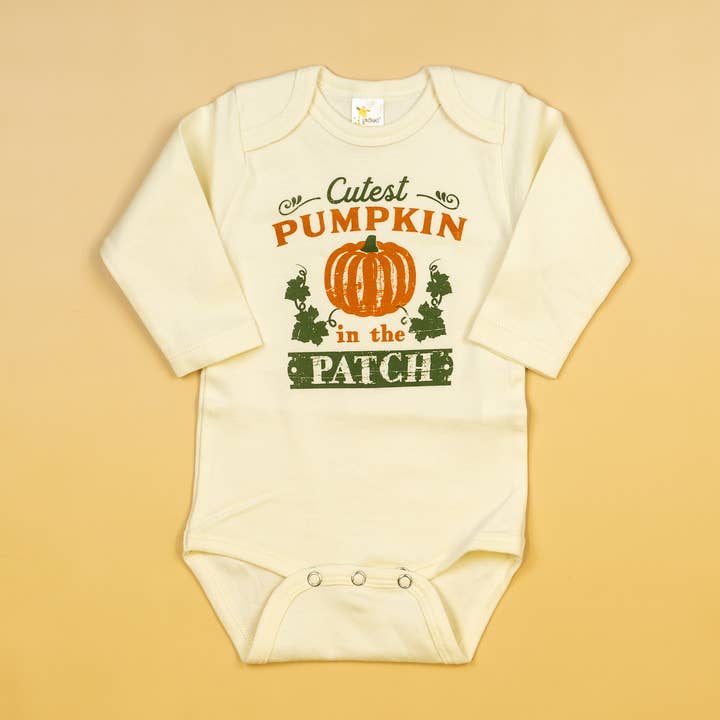 Cutest Pumpkin in the Patch | Baby Fall Onesie for wholesale by Cuddle Sleep Dream