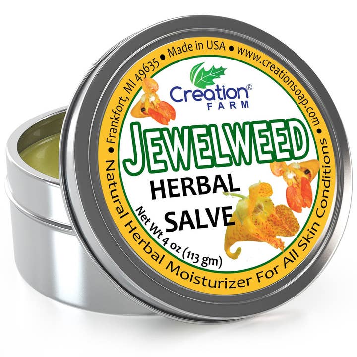 Creation Farm Inc – wholesale Healing salve/balm/cream – Jewelweed Herbal Salve Formerly Known As Ancient Healer Salve For Itch Relief Insect Bites Burns Scratches Skin Rashes4