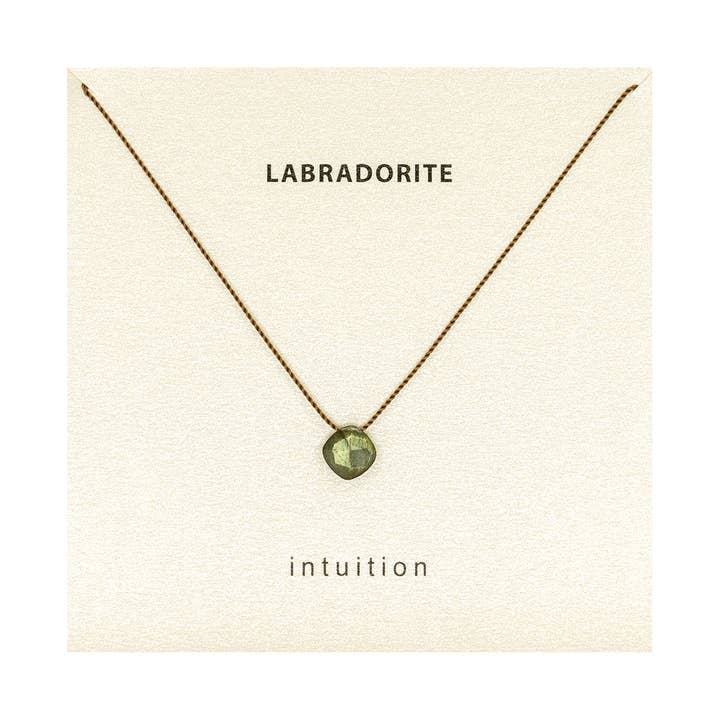 Colar de Intuição de Labradorite, Presente de Dia dos Namorados para Ela por atacado de Soulsilk
