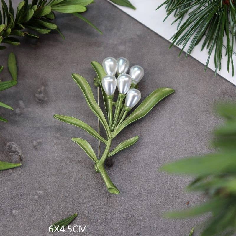 Tourtiwi - Wholesale Brooch - Lily Of the Valley Brooch, Botanical Series Pin22