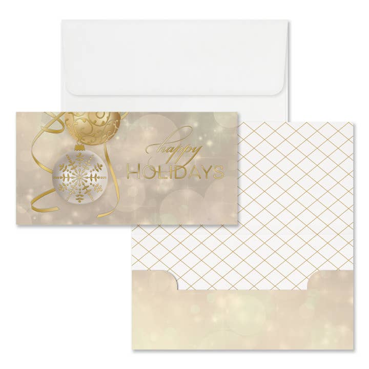 Golden Ornaments Money Card for wholesale by Masterpiece Studios