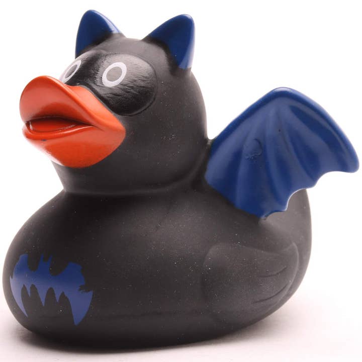 Bath duck bat black/blue - rubber duck for wholesale by Duckshop