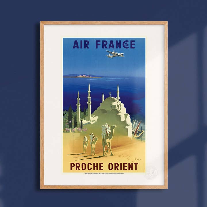 Cartaz Air France / Médio Oriente - AFL0045 por atacado de Oneart