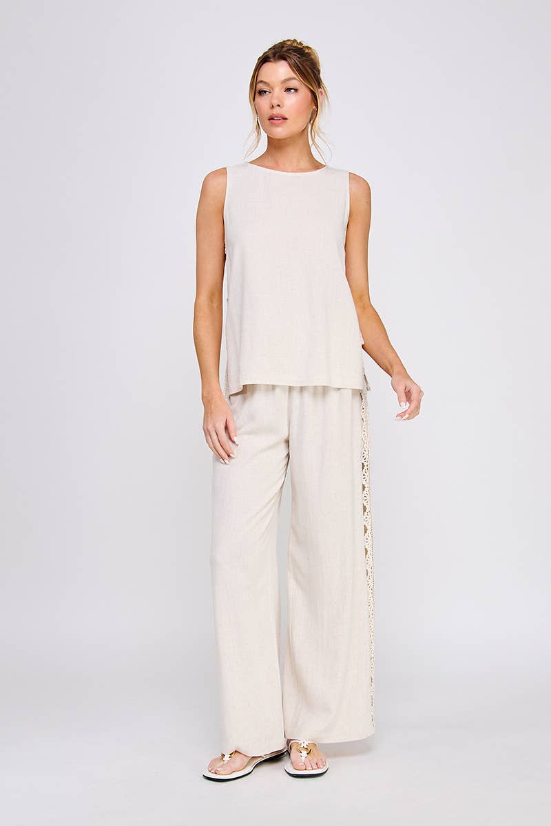 Allie Rose – Großhandel Tunika – Damen – Leinenmischung Lockeres Tunika-Top7