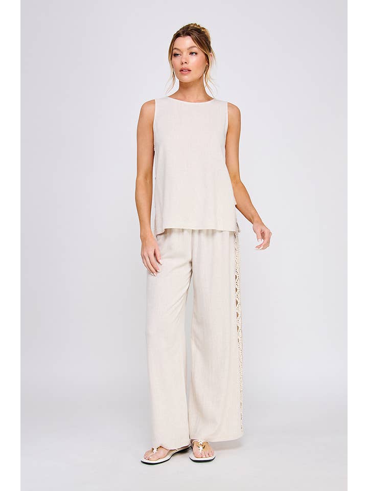 Allie Rose – Großhandel Tunika – Damen – Leinenmischung Lockeres Tunika-Top7