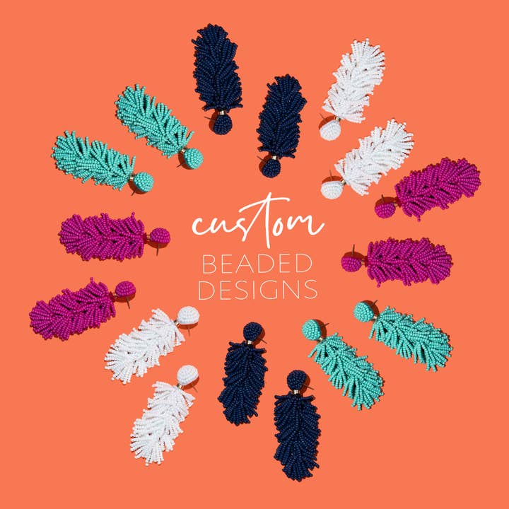 Pierce + Hide - Wholesale Tassel Earrings - Custom Beaded Tiered Tassel Earrings | Tassel Earring7