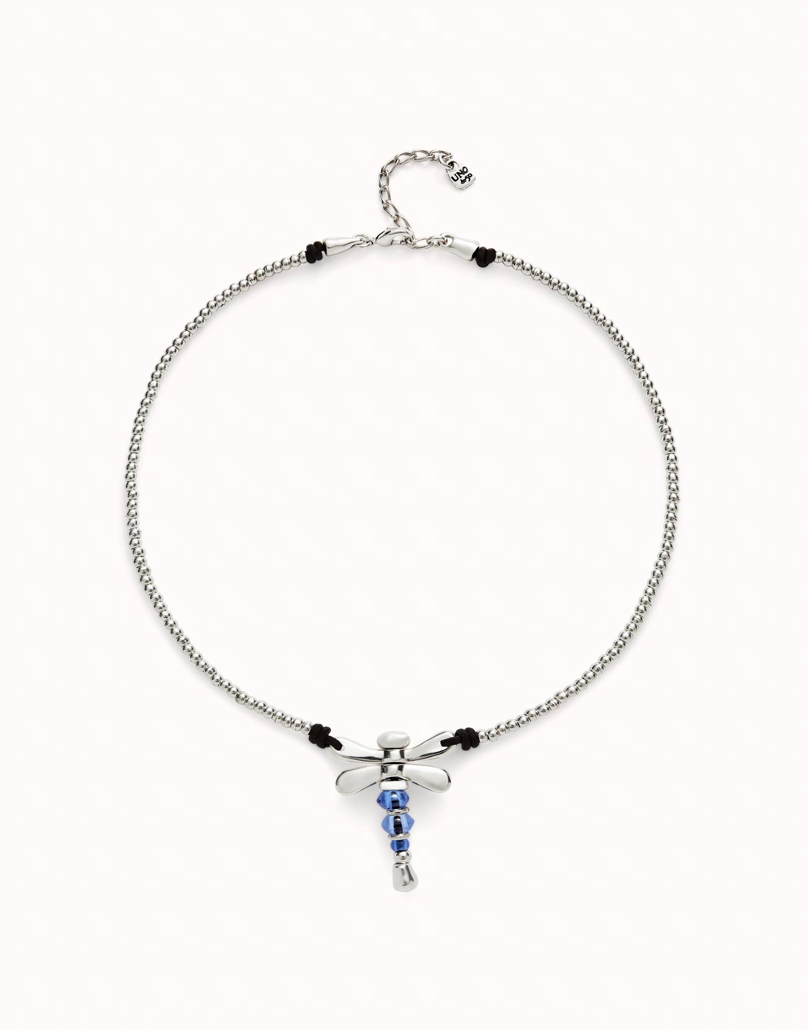 Azul Sterling Silver Necklace with Dragonfly & Blue Crystals for wholesale on Faire4