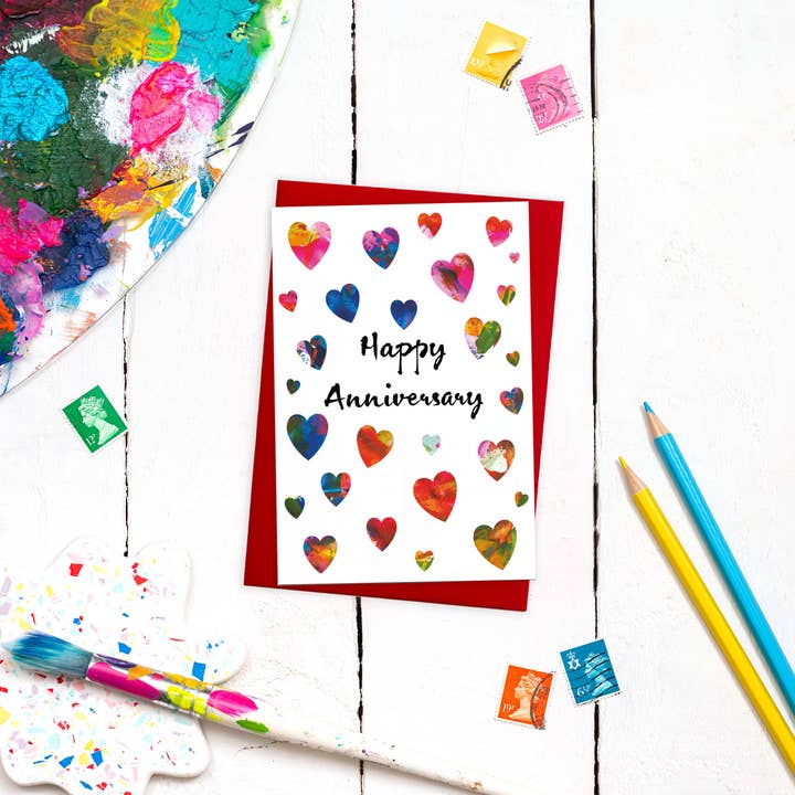 size3art - Wholesale Anniversary card - Anniversary Card with Coloured Envelope2