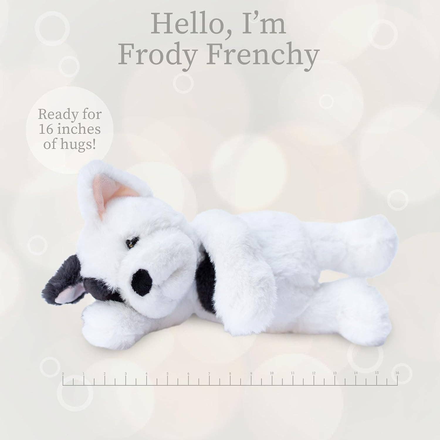 Beverly Hills Teddy Bear Company - Wholesale Stuffed/Plush Toy - Kids & Baby - World's Softest Lushee 16 inch - Frody Frenchy Dog Plush Toy4