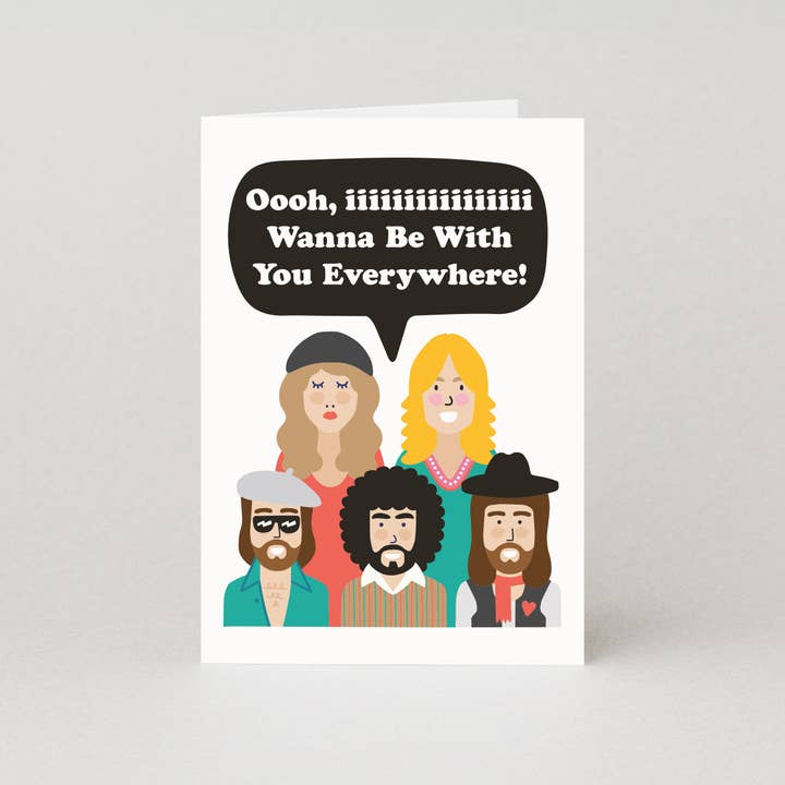 Studio Boketto - Wholesale Valentine's Day Card - Be With You Everywhere Valentines Card | Fleetwood Mac Card