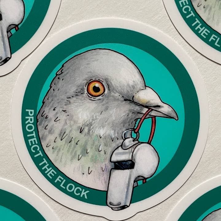 Protect the Flock Sticker for wholesale by Diana Teeter Art