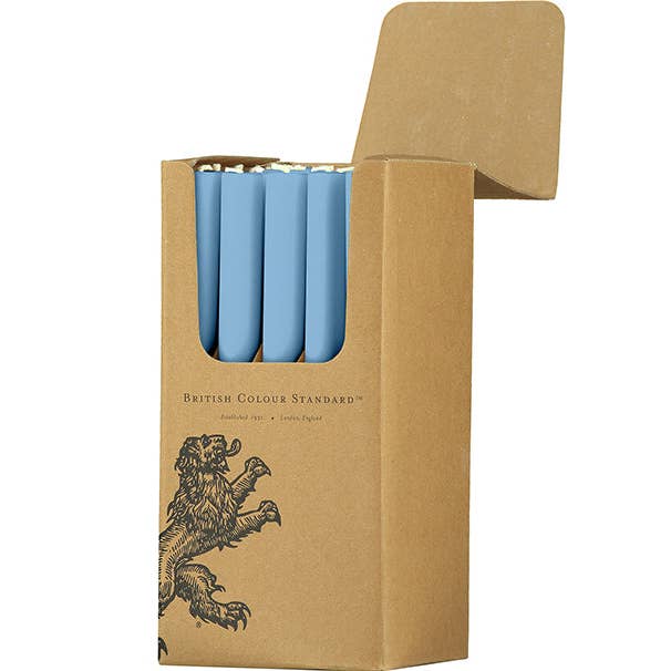 Pompadour Eco Dinner Candles, 25 per pack for wholesale by BRITISH COLOUR STANDARD