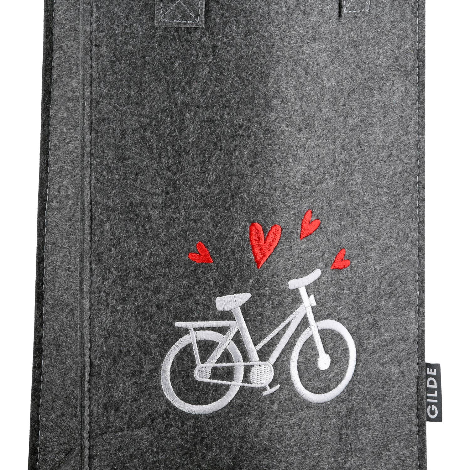dark grey light grey Gift bag Bicycle Love 2-assorted H. 30 cm, PU 8 for wholesale on Faire4