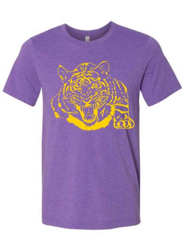 Purple Tiger Claw Short Sleeve Tee for wholesale on Faire1