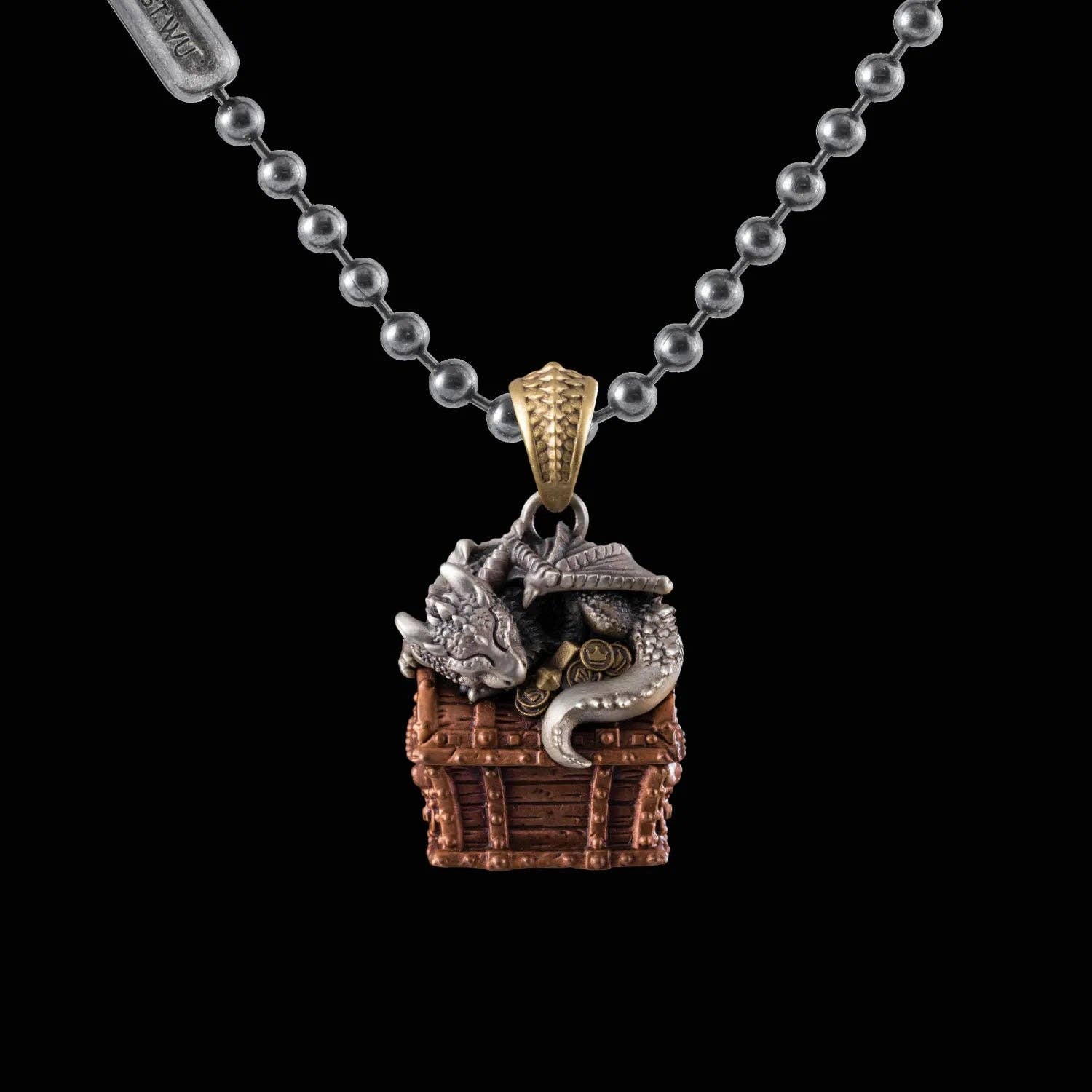 Coppertist.wu - Vendita all'ingrosso Ciondolo/pendente - Ciondolo Dragon Treasure Chest1