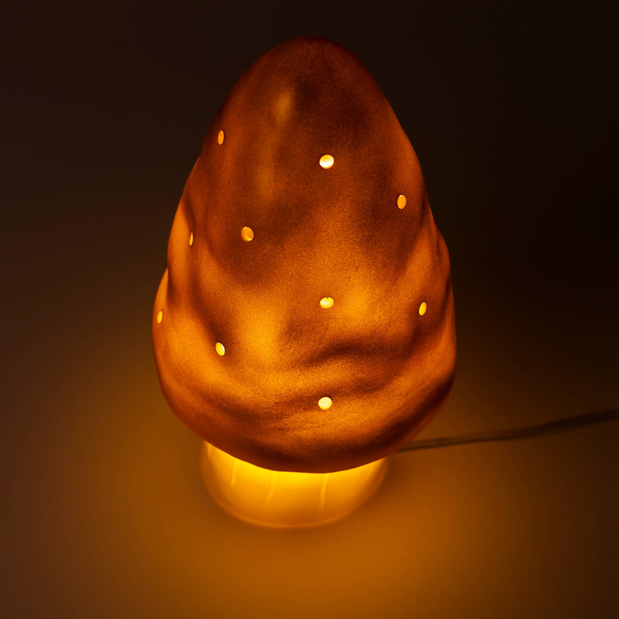 Egmont - Wholesale Figurine Lamp - Small Mushroom Copper w/ Plug4