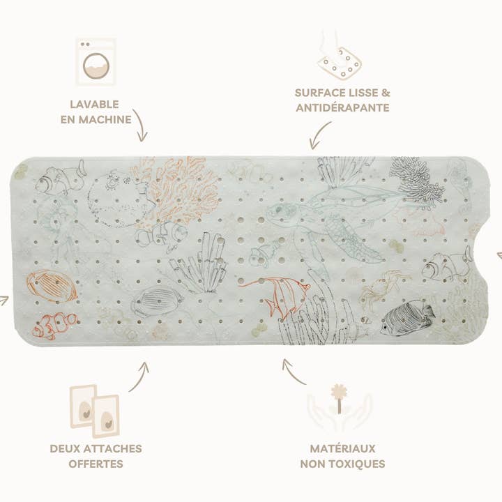 TAPILOU - Wholesale Bath Mat - Kids & Baby - Bath mat - terrazzo1
