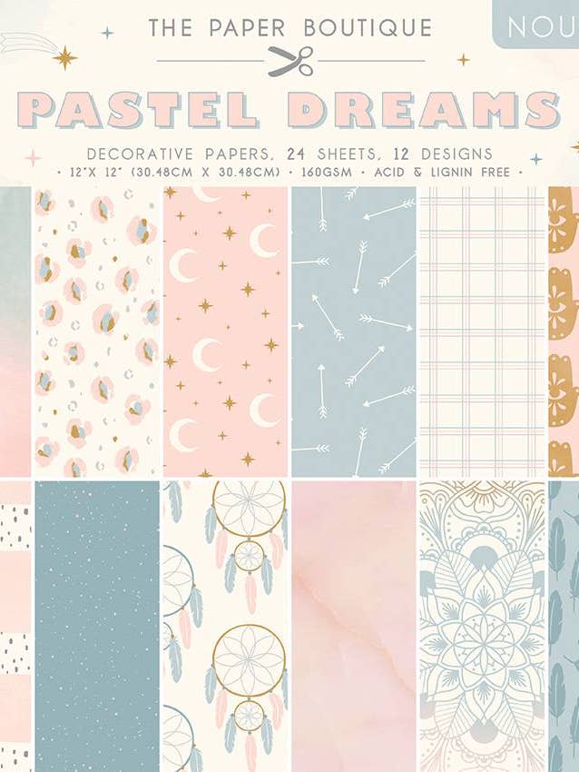 The Paper Boutique Pastel Dreams 12x12 papieren blok voor wholesale door Ecstasy Crafts Distributing
