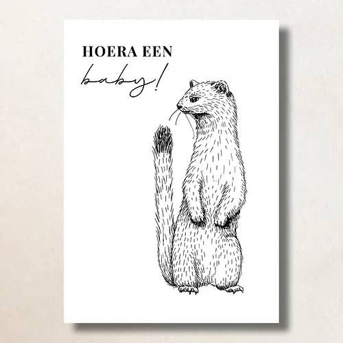 Otter, Baby/A6/Card for wholesale by Bijzondere Kaartjes
