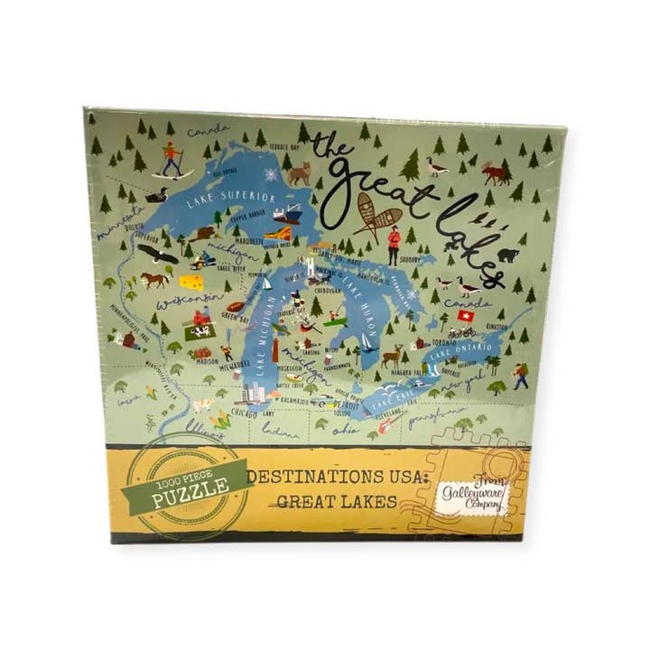 Galleyware - Wholesale Puzzle - Adult - Great Lakes 1000 Piece Jigsaw Puzzle