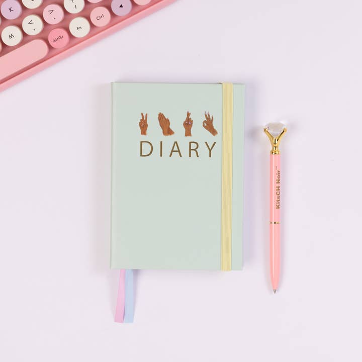 Das undatierte Handy Lil Tagebuch (Mint) für den Großhandel von KitsCH Noir