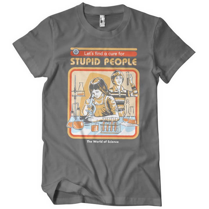 Hybris Production AB - Wholesale Screen Printed T-Shirt - Unisex - Cure For Stupid People T-Shirt