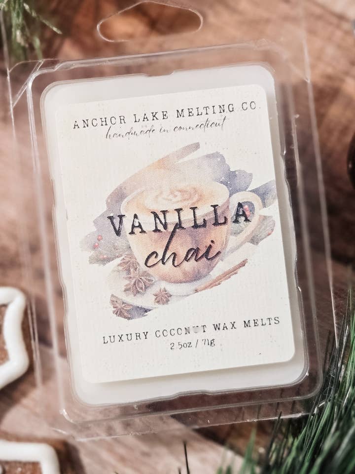 Chai à la Vanille – Fondants de Cire de Noix de Coco au Chai Épicé | Parfum d'Hiver Confortable pour la Maison pour la vente par Anchor Lake Melting Co