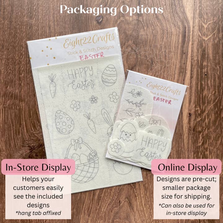 Eight22Crafts - Wholesale Embroidery/Cross Stitch Supplies - Easter Stick and Stitch Embroidery Designs2