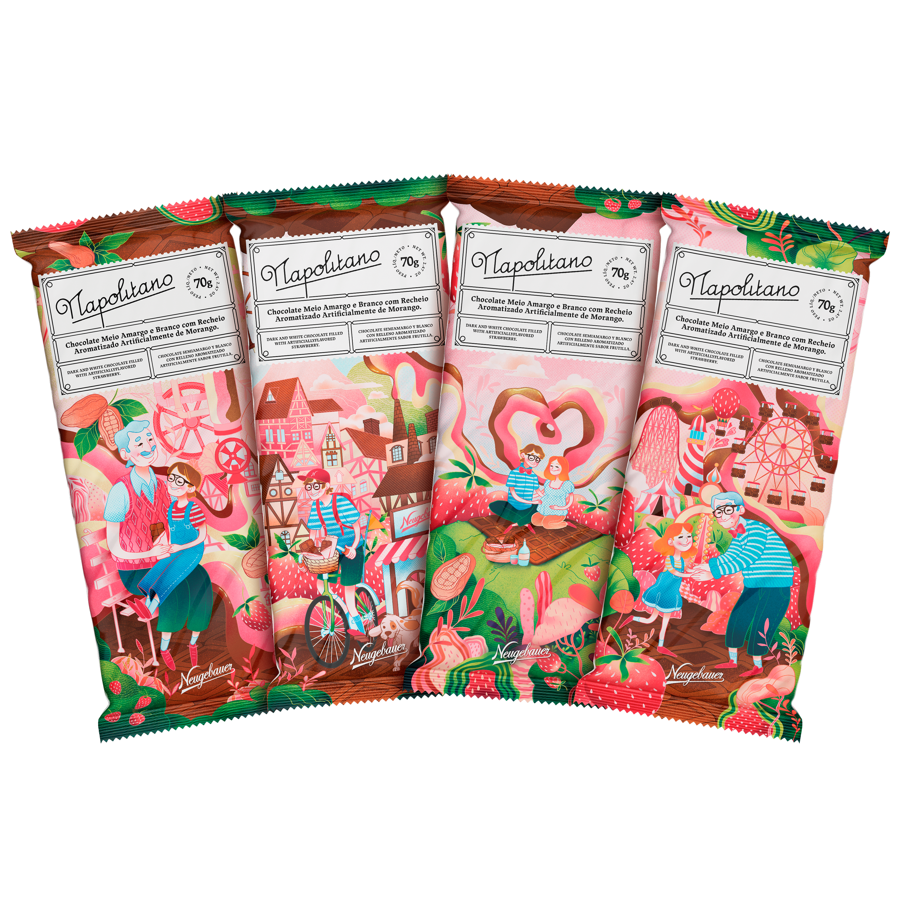 Neugebauer Chocolates - Venta al por mayor Chocolate - Bar Napolitano 702