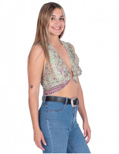 Grün Vielseitiges Top von Atar zum Binden oder Kreuzen für den Großhandel auf Faire1